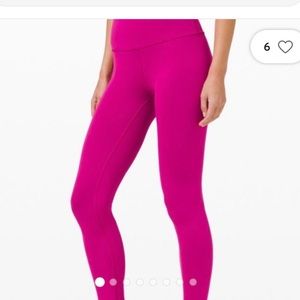 Lululemon athletica capri fuchsia leggings